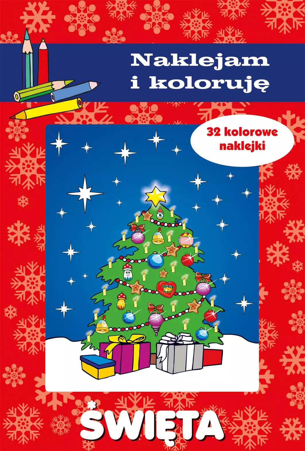 Książka - Święta. Naklejam i koloruję