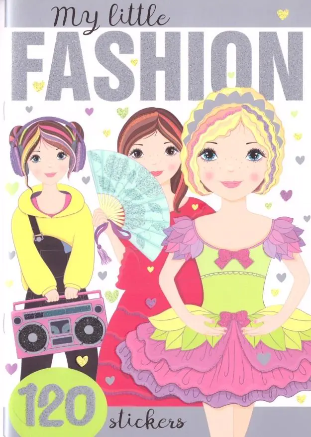 Książka - My little Fashion z naklejkami