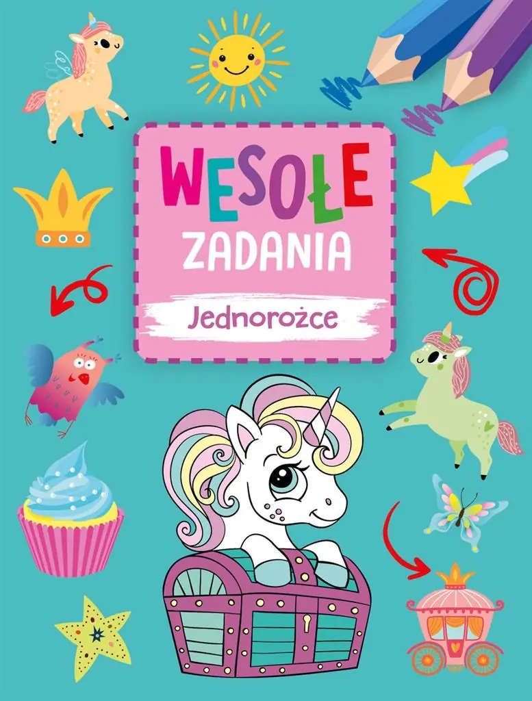 Książka - Wesołe zadania. Jednorożce