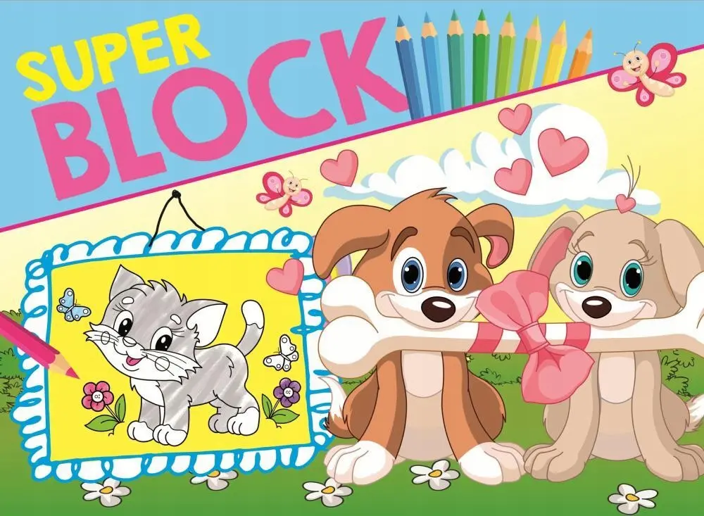 Książka - Super Block - kolorowanka