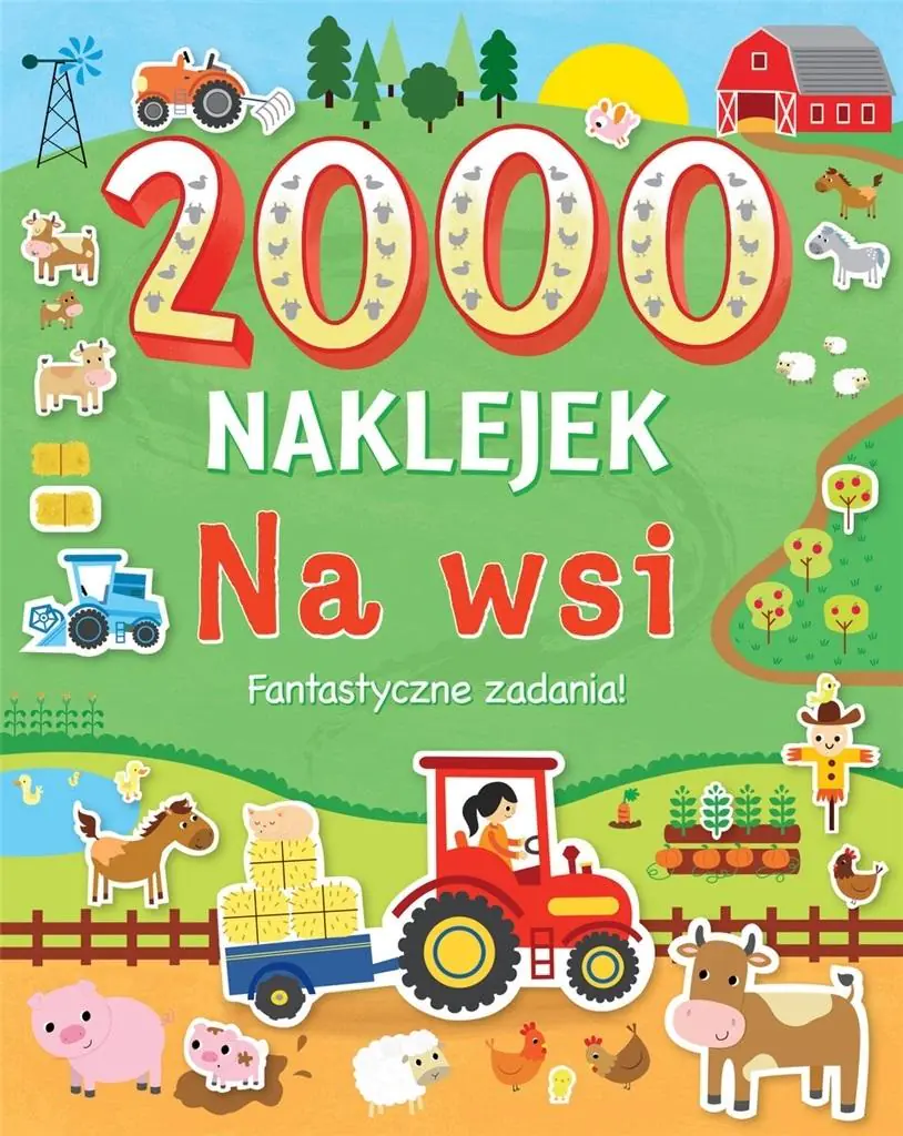 Książka - 2000 naklejek. Na wsi