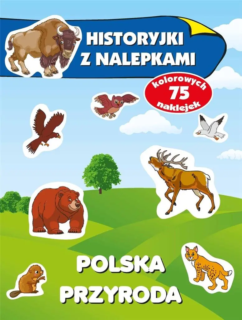 Książka - Polska przyroda. Historyjki z nalepkami