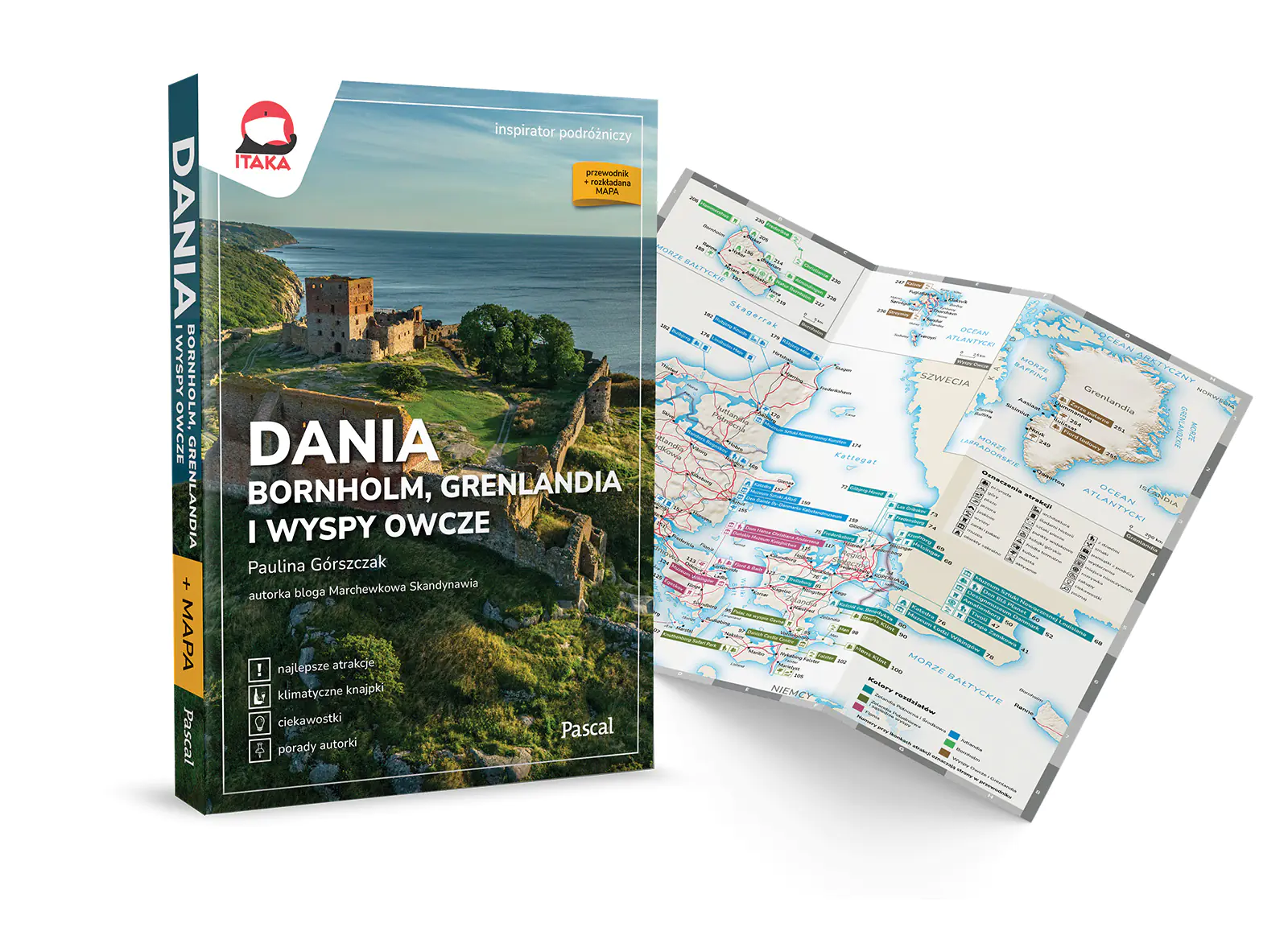 Książka - Dania oraz Bornholm, Wyspy Owcze i Grenlandia