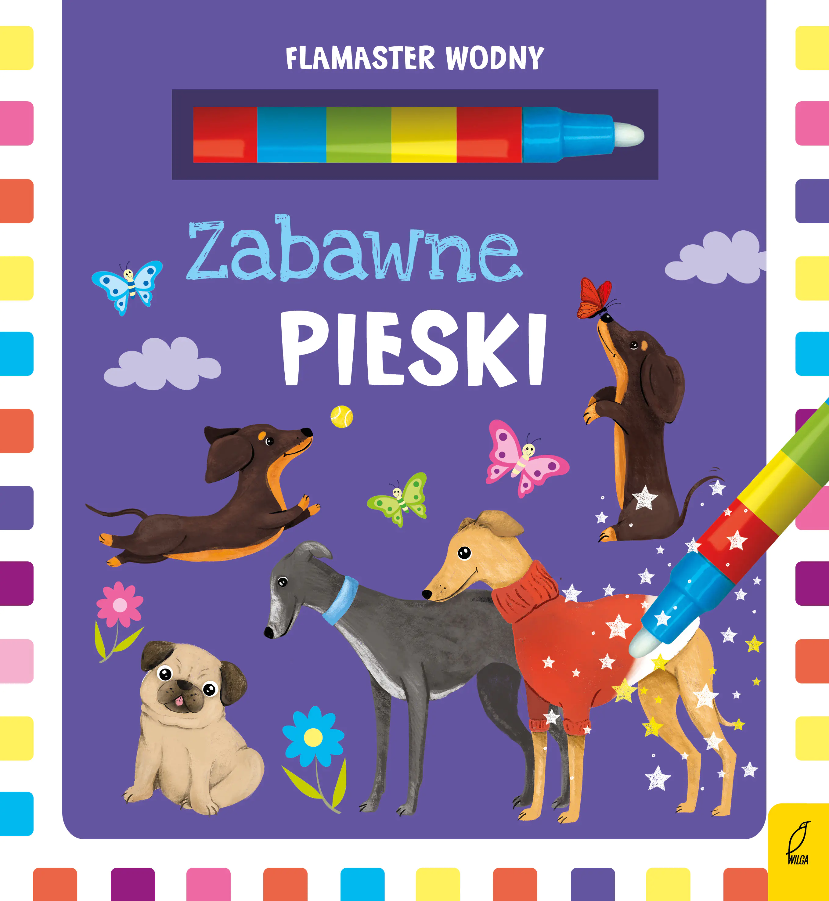 Książka - Flamaster wodny. Zabawne pieski