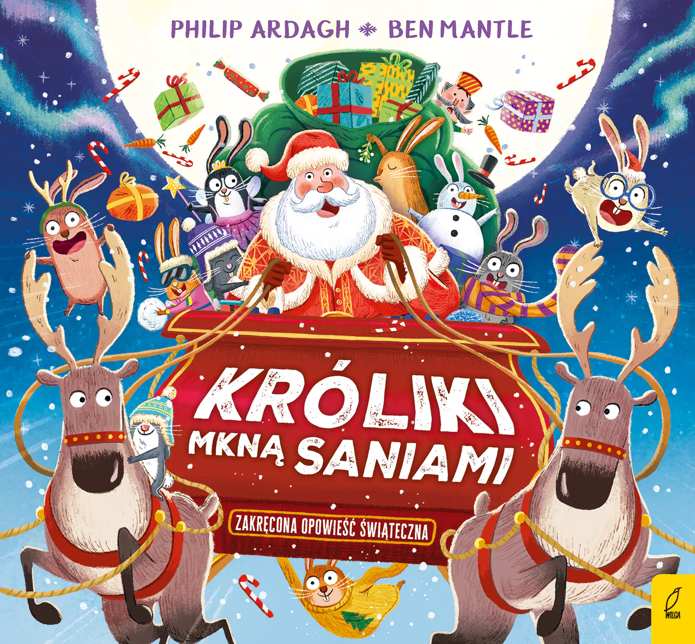 Książka - Króliki mkną saniami. Pędzące króliki