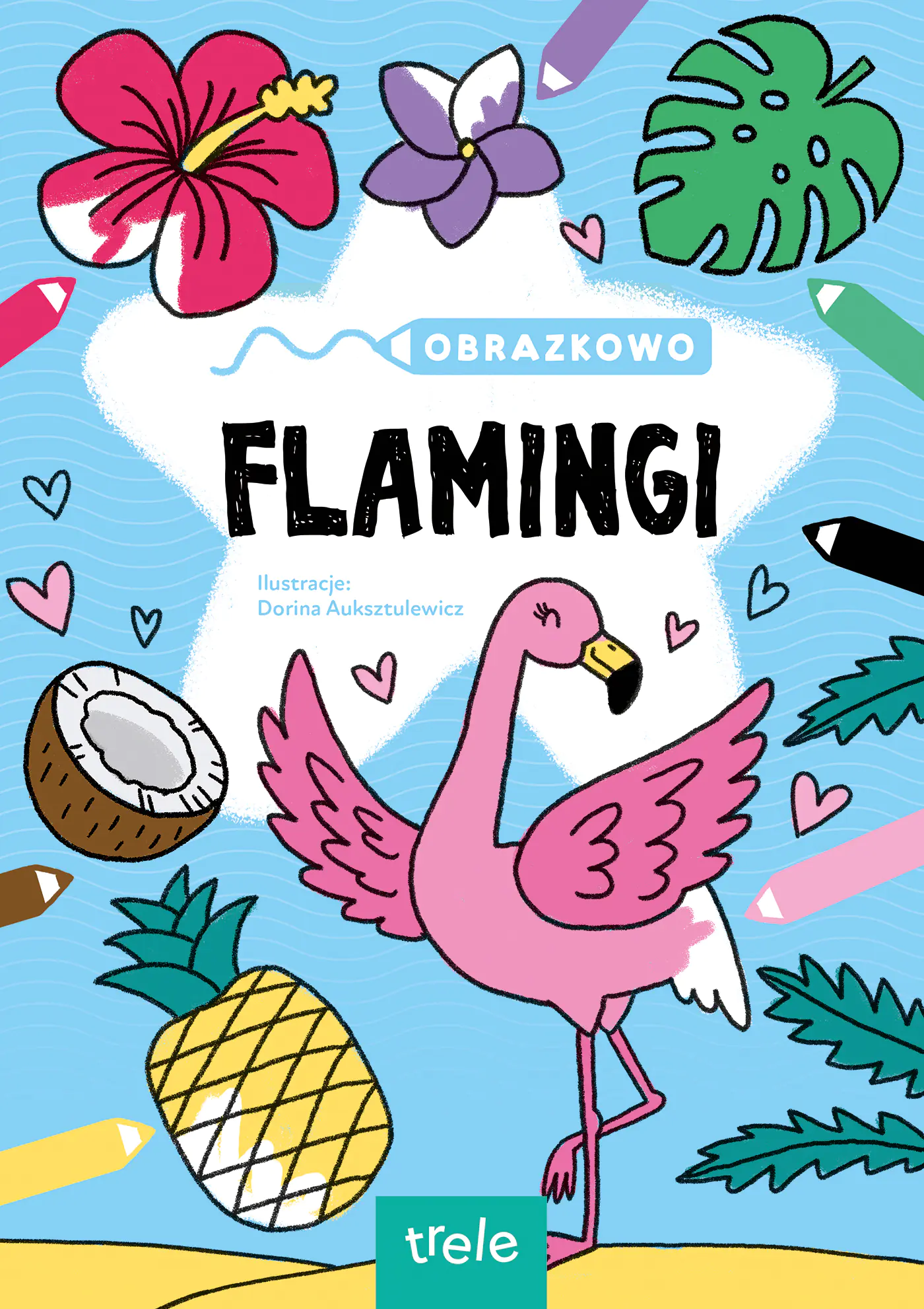 Książka - Obrazkowo. Flamingi. Obrazkowo