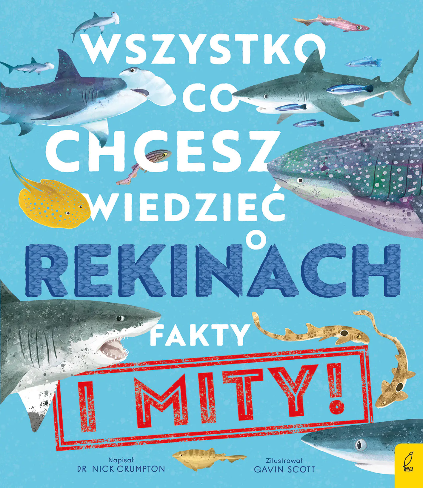 Książka - Wszystko, co chcesz wiedzieć o rekinach. Fakty i mity!