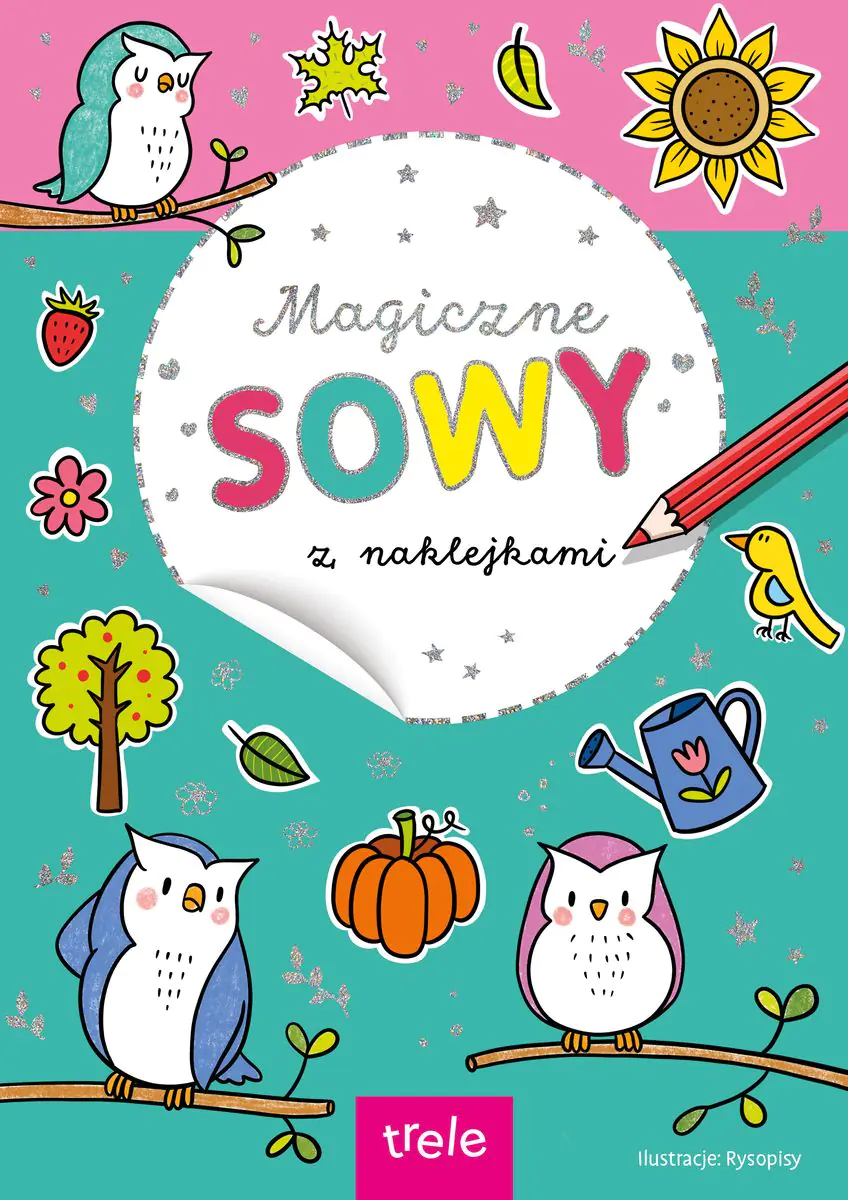 Książka - Magiczne sowy z naklejkami