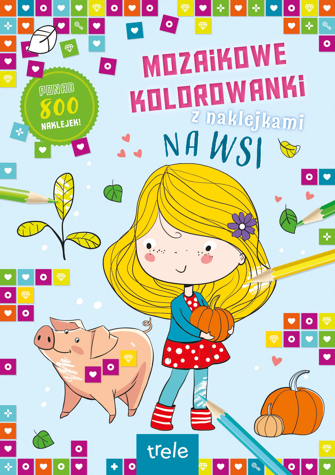 Książka - Mozaikowe kolorowanki. Na wsi