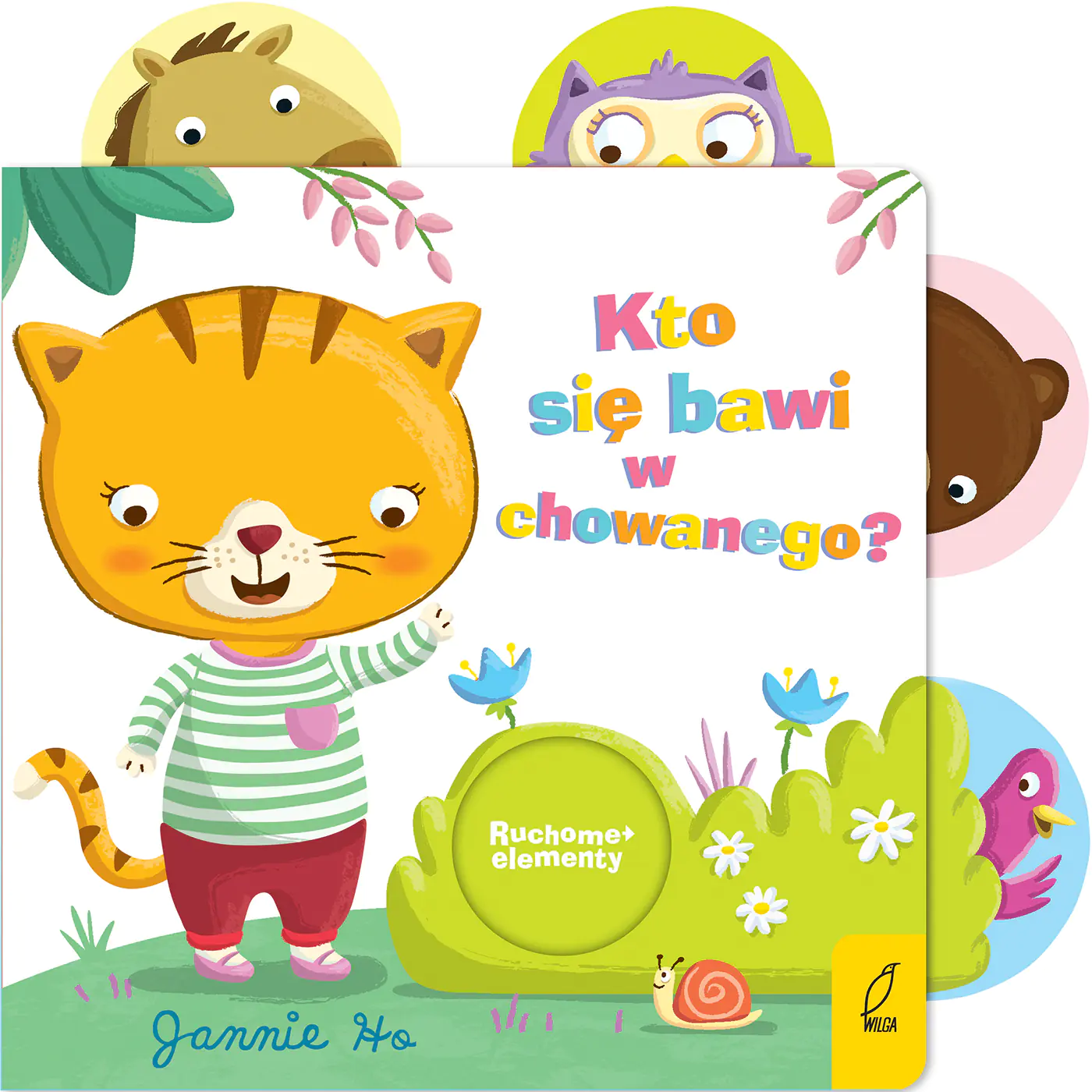 Książka - Kto się bawi w chowanego? Ruchome elementy