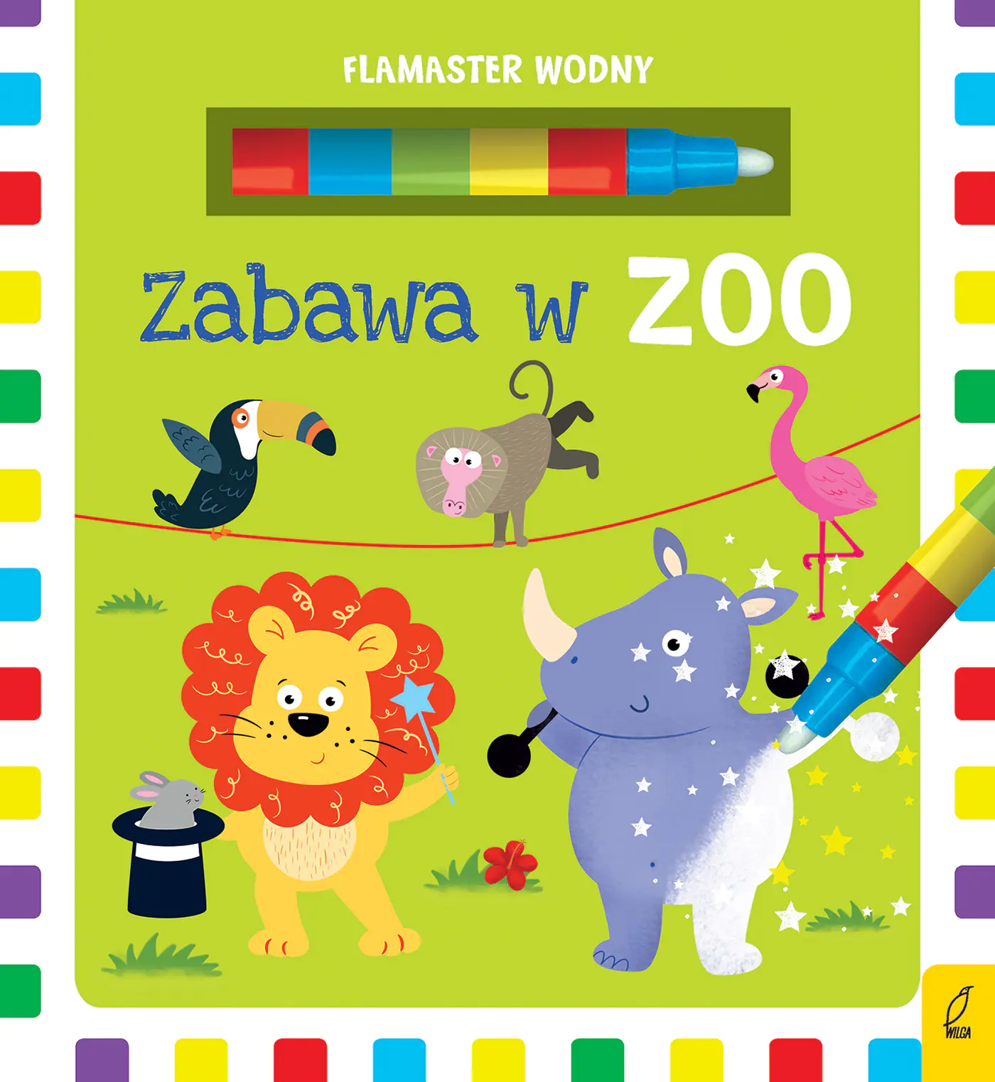Książka - Flamaster wodny. Zabawa w zoo