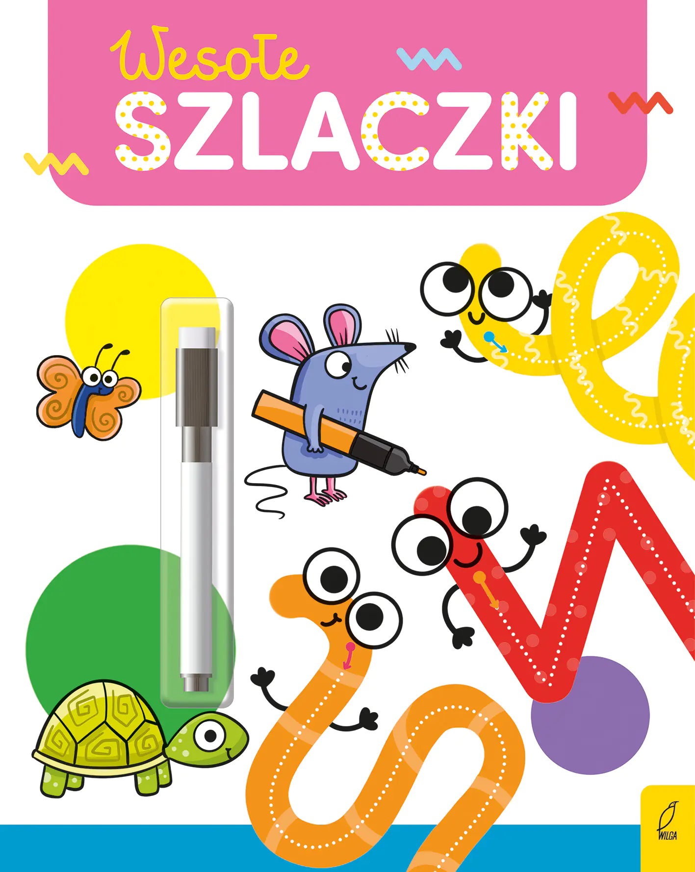 Książka - Wesołe szlaczki. Pisz i ścieraj!