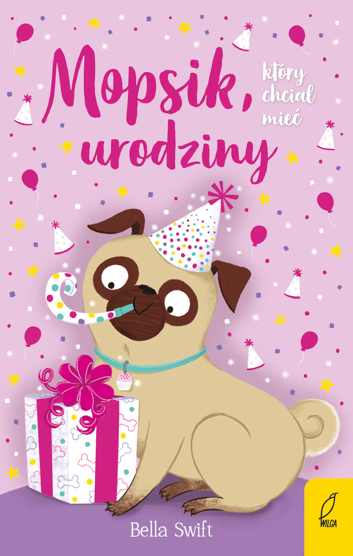 Książka - Mopsik, który chciał mieć urodziny