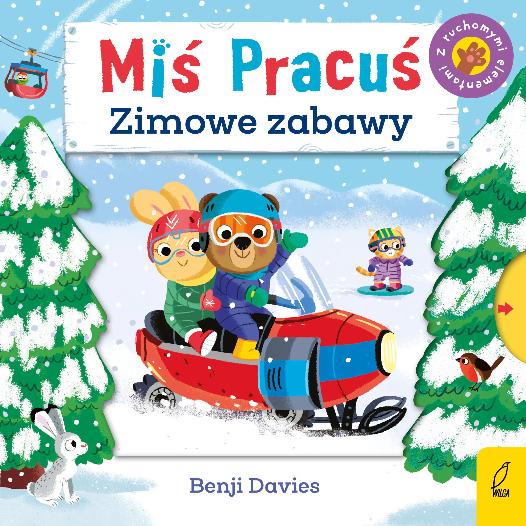 Książka - Zimowe zabawy. Miś Pracuś