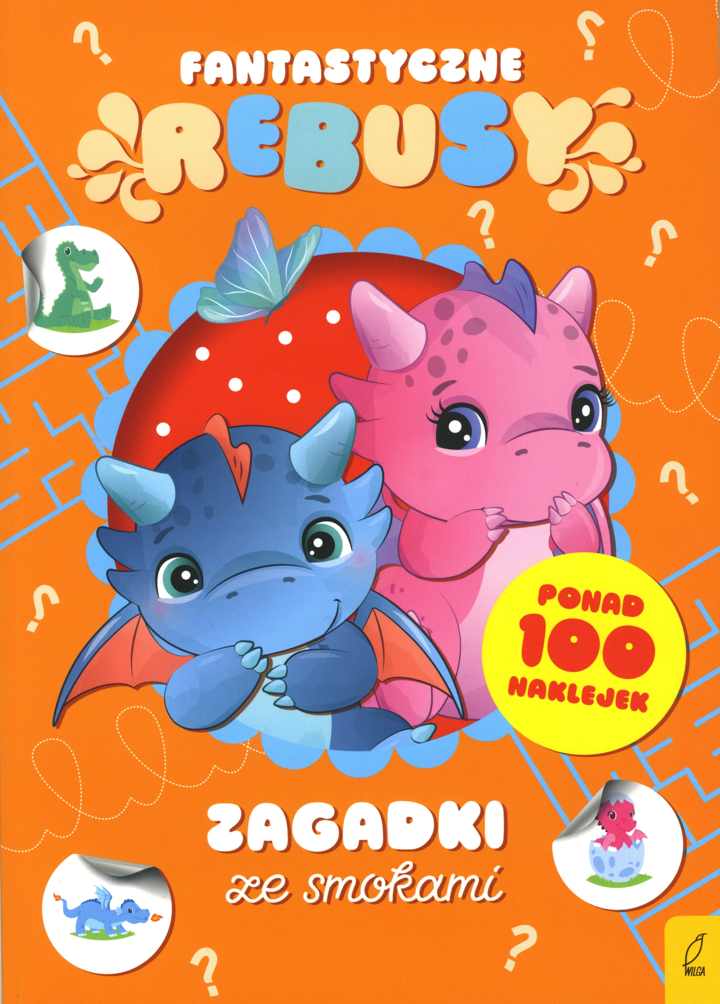 Książka - Zagadki ze smokami. Fantastyczne rebusy