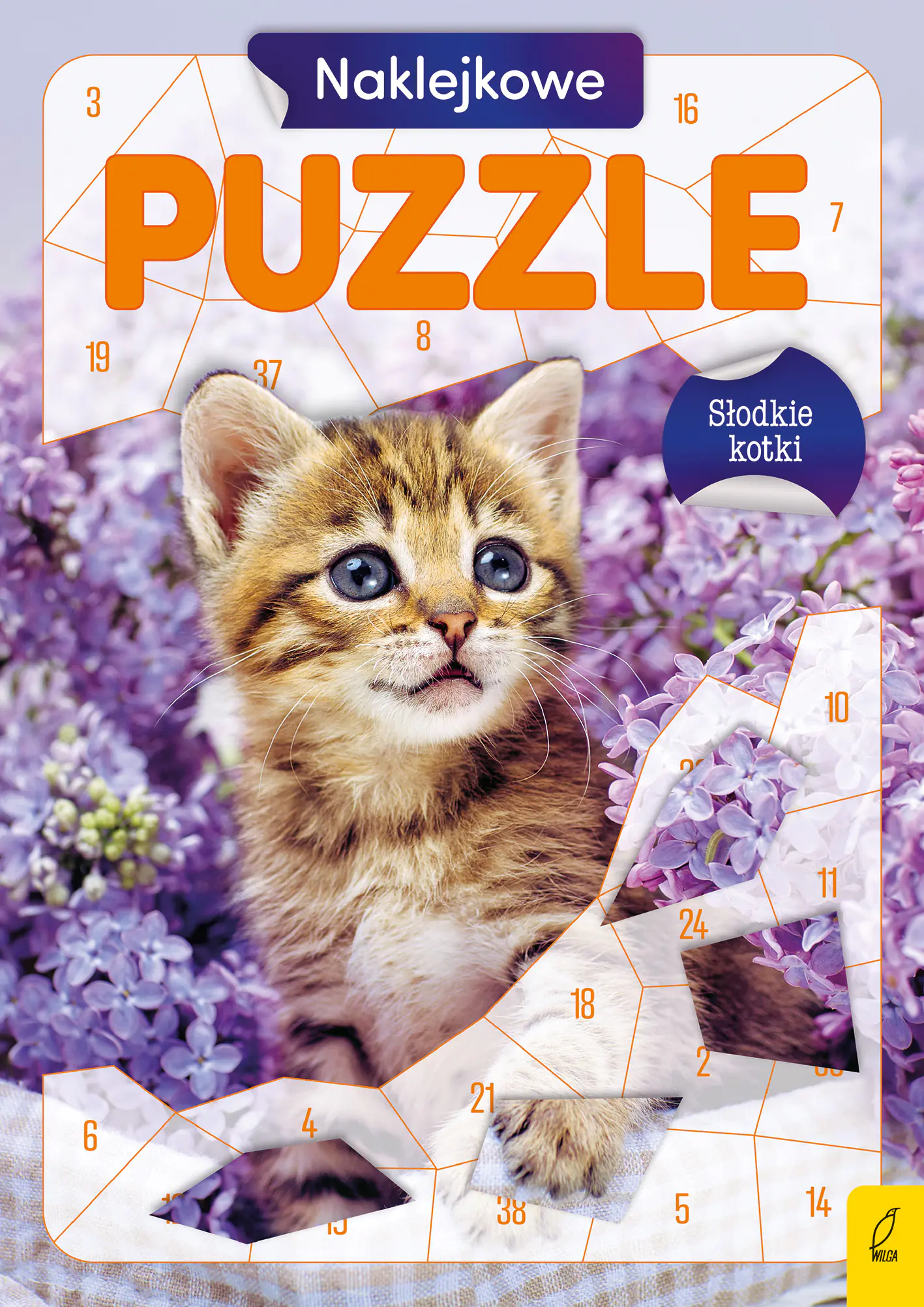 Książka - Słodkie kotki. Naklejkowe puzzle