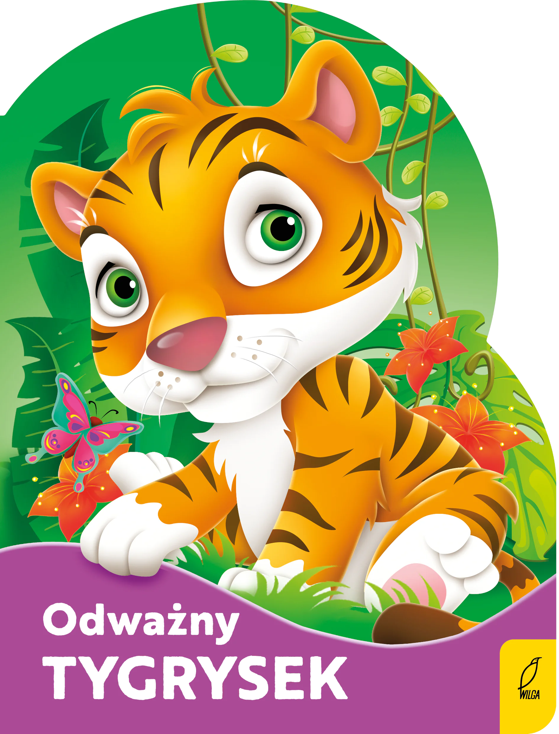 Książka - Odważny tygrysek. Wykrojnik
