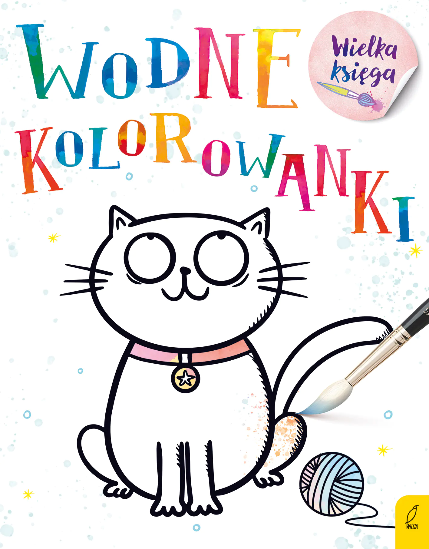 Książka - Wielka księga kolorowanek wodnych