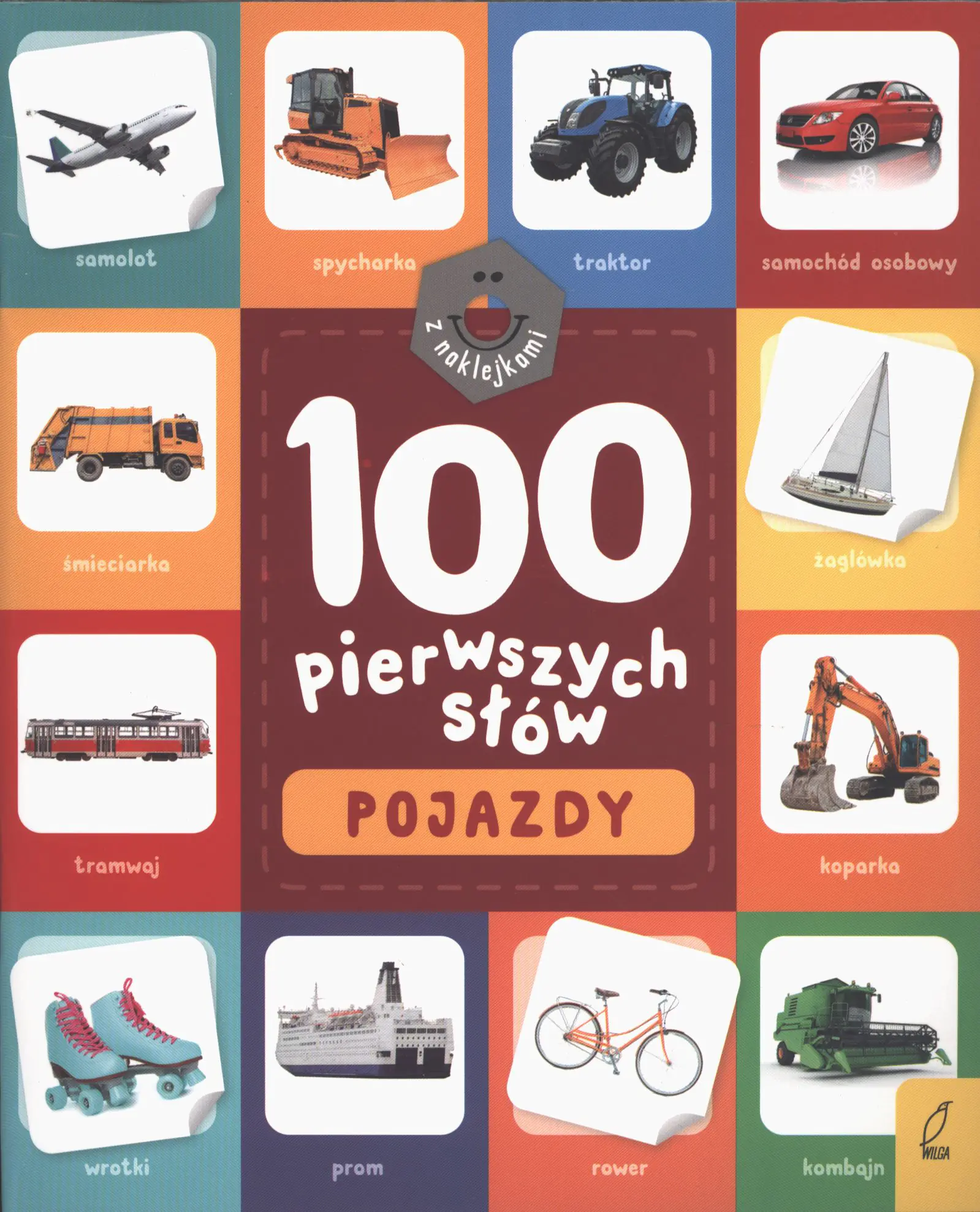Książka - Pojazdy. 100 pierwszych słów z naklejkami