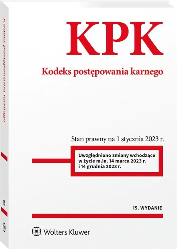Książka - Kodeks postępowania karnego. Przepisy