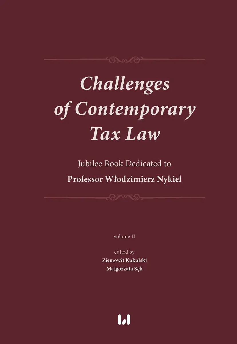 Książka - Challenges of Contemporary Tax Law