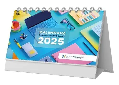 Książka - Kalendarz stojący na biurko kadrowo płacowy 2025