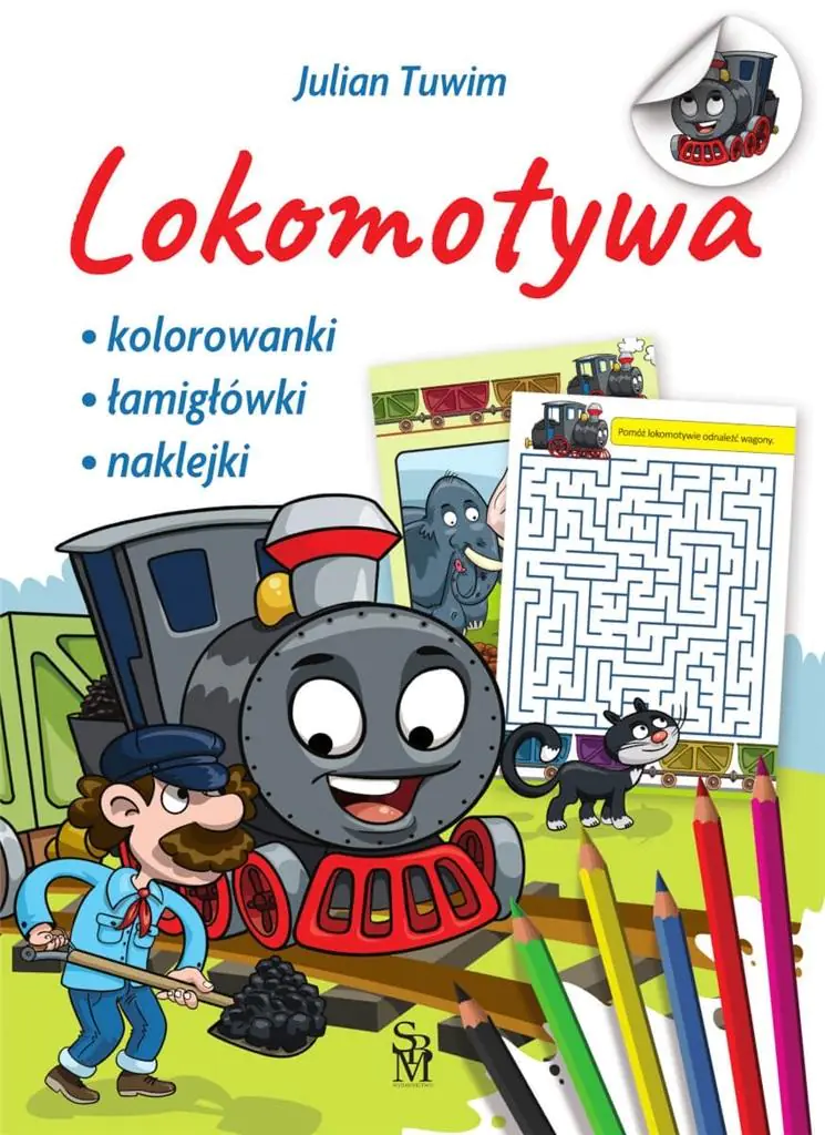 Książka - Lokomotywa z naklejkami