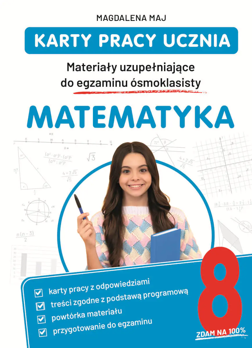 Książka - Karty pracy ucznia. Materiały uzupełniające do egzaminu ósmoklasisty. Matematyka