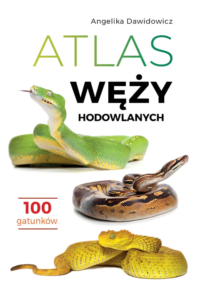 Książka - Atlas węży hodowlanych. 100 gatunków