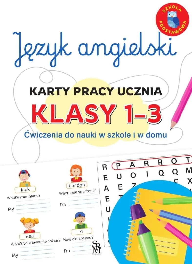 Książka - Język angielski. Karty pracy ucznia, klasy 1-3. Ćwiczenia do nauki w szkole i domu
