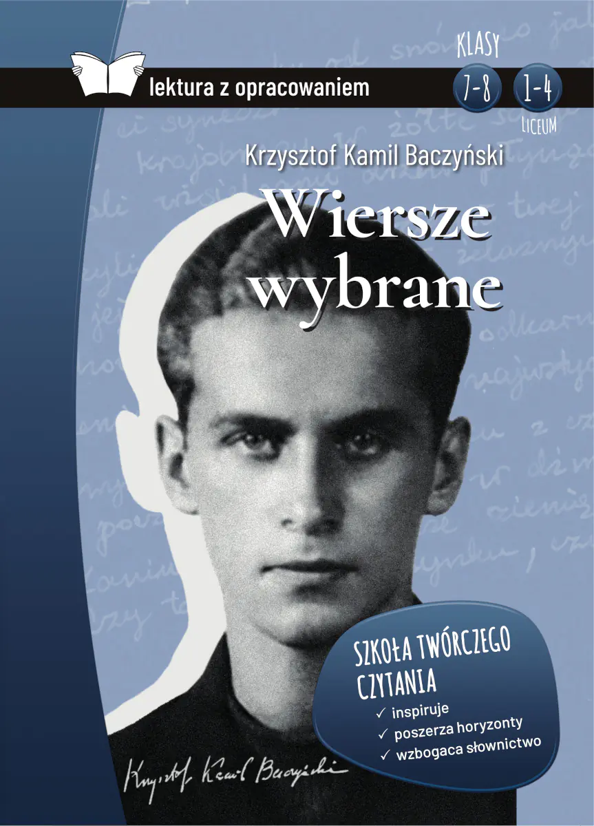Książka - Baczyński wiersze wybrane z opracowaniem BR SBM