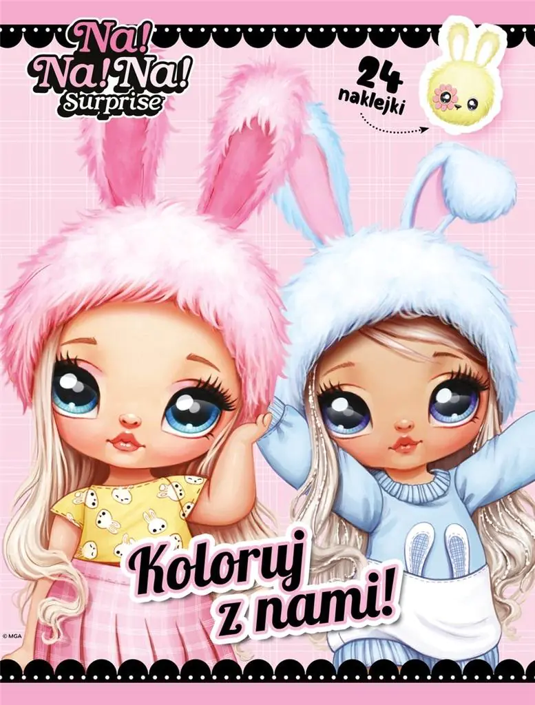 Książka - Koloruj i naklejaj! NA!NA!NA! Surprise