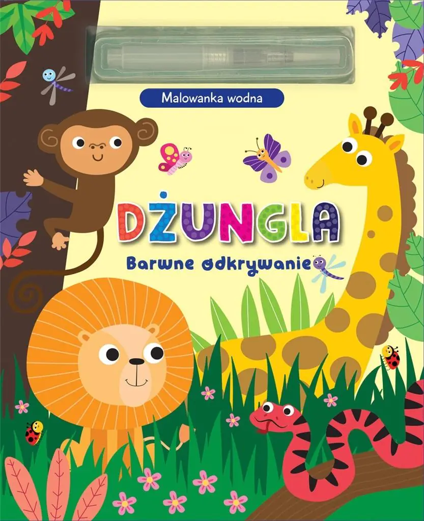 Książka - Barwne odkrywanie. Dżungla. Malowanka wodna
