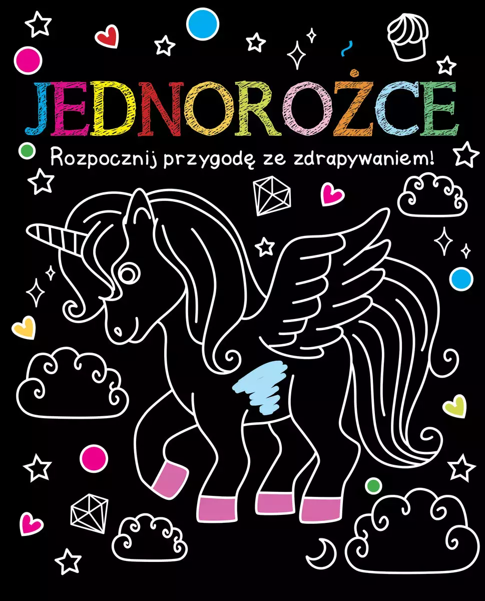 Książka - Rozpocznij przygodę ze zdrapywaniem! Jednorożce
