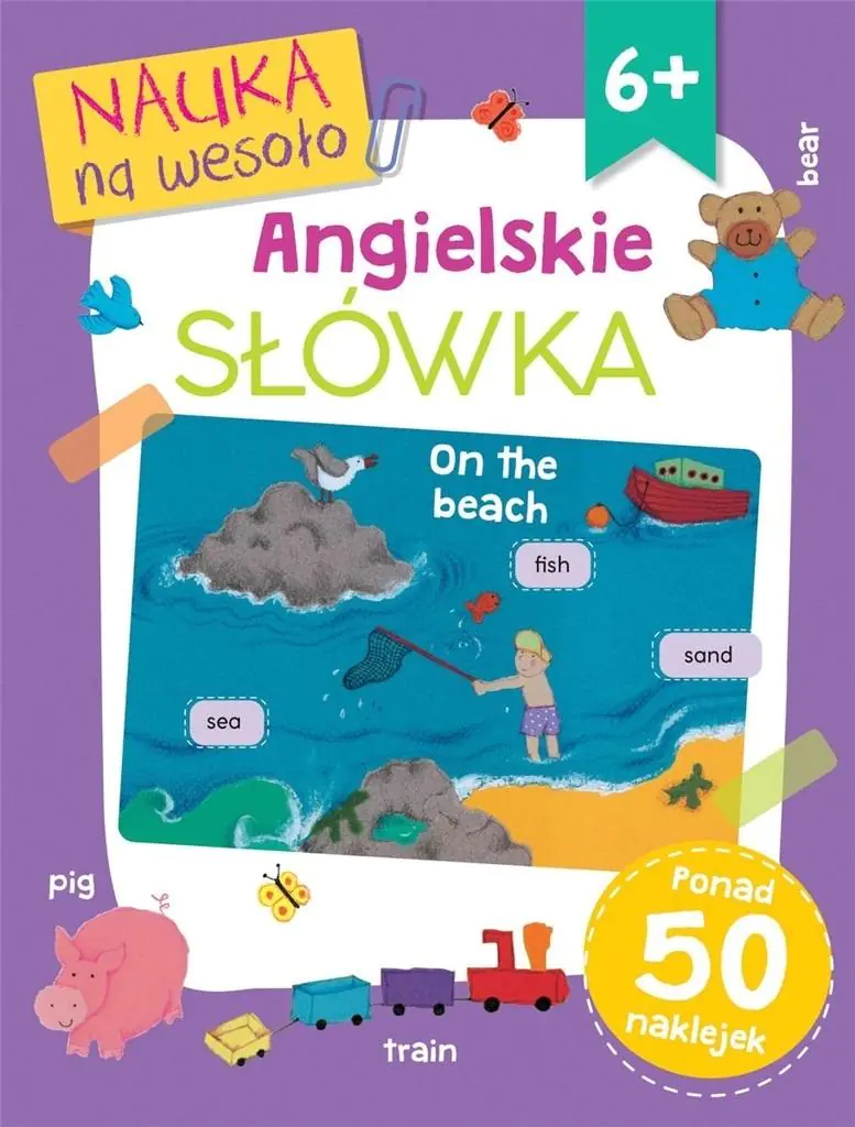 Książka - Nauka na wesoło. Angielskie słówka 6+