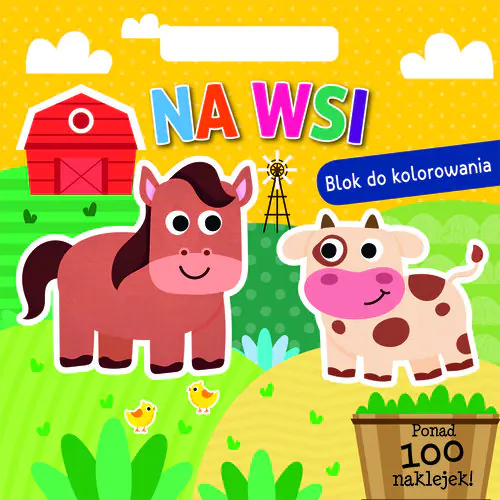 Książka - Na wsi. Blok do kolorowania