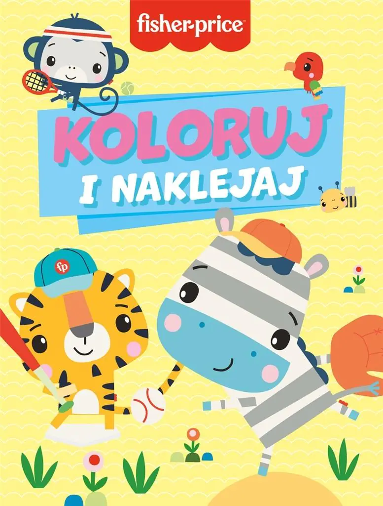 Książka - Koloruj i naklejaj. Fisher-Price