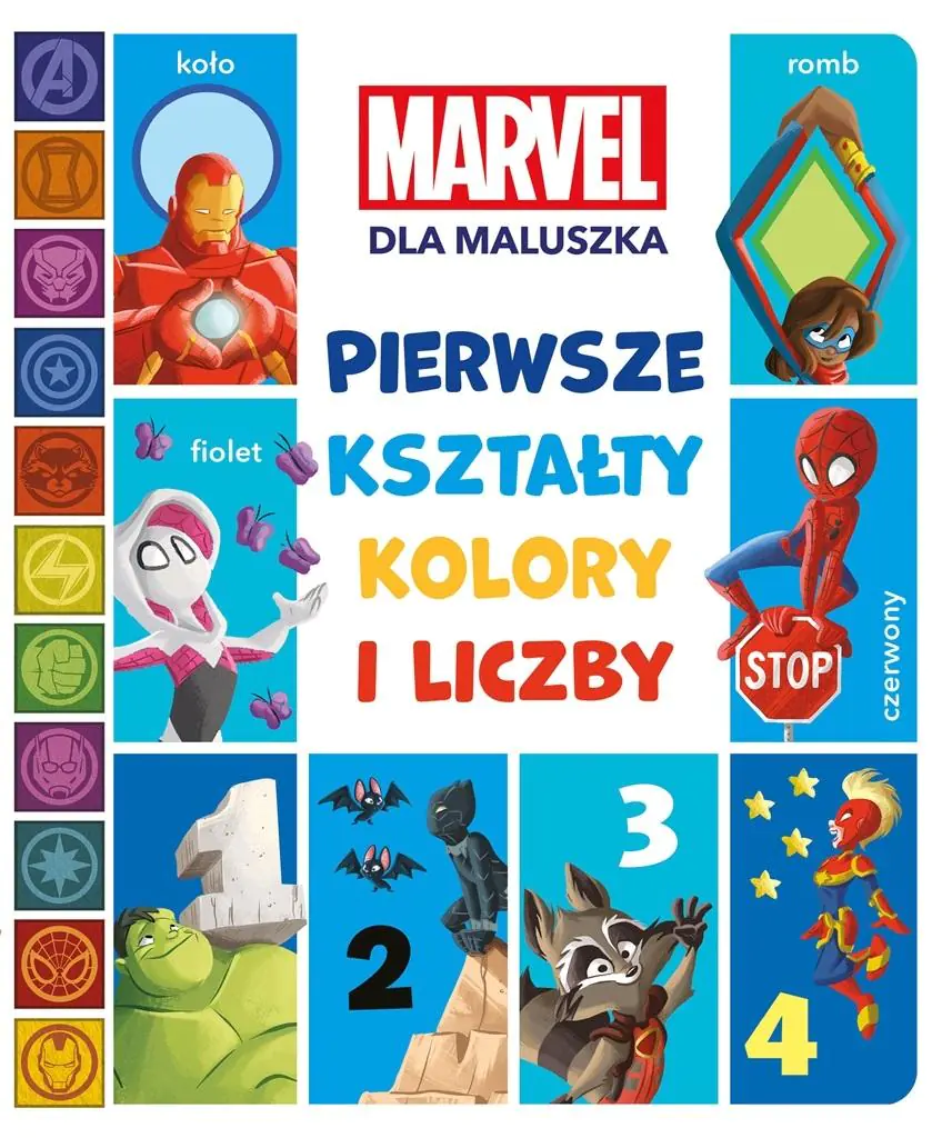 Pierwsze kształty, kolory i liczby. Marvel dla maluszka