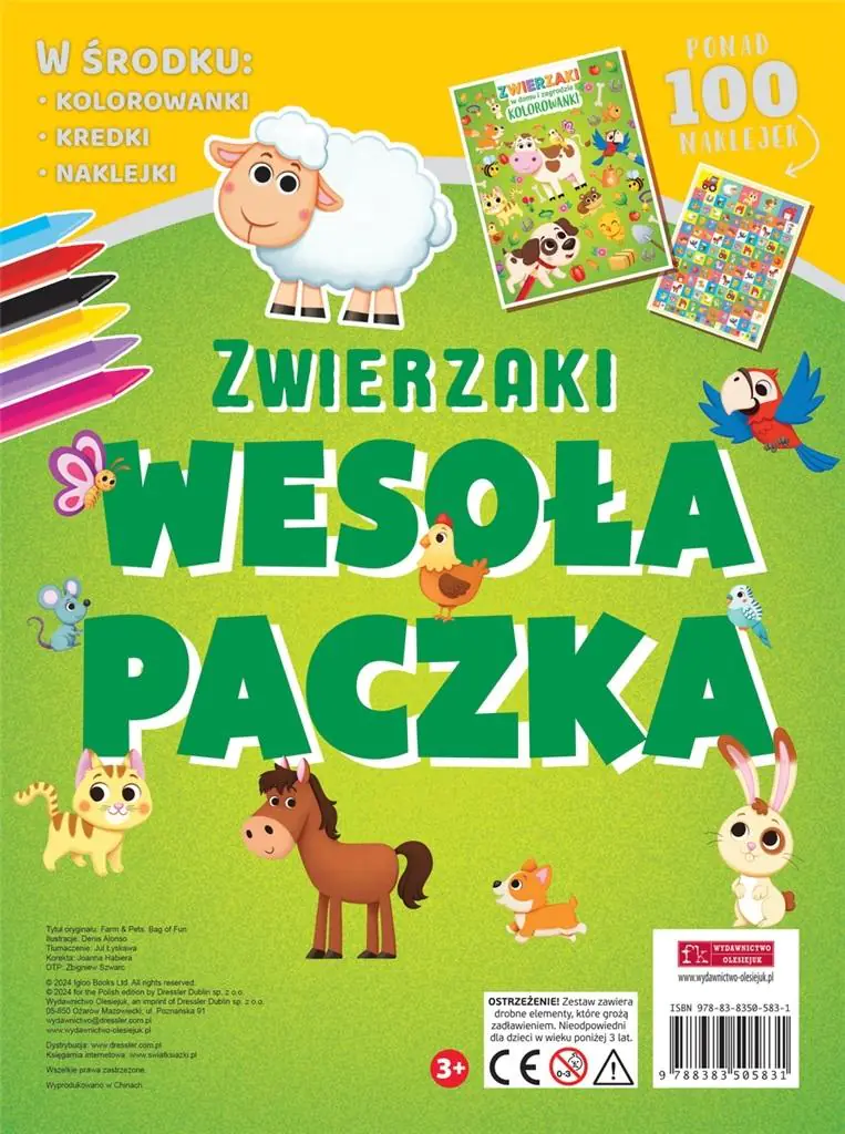 Książka - Wesoła paczka. Zwierzaki