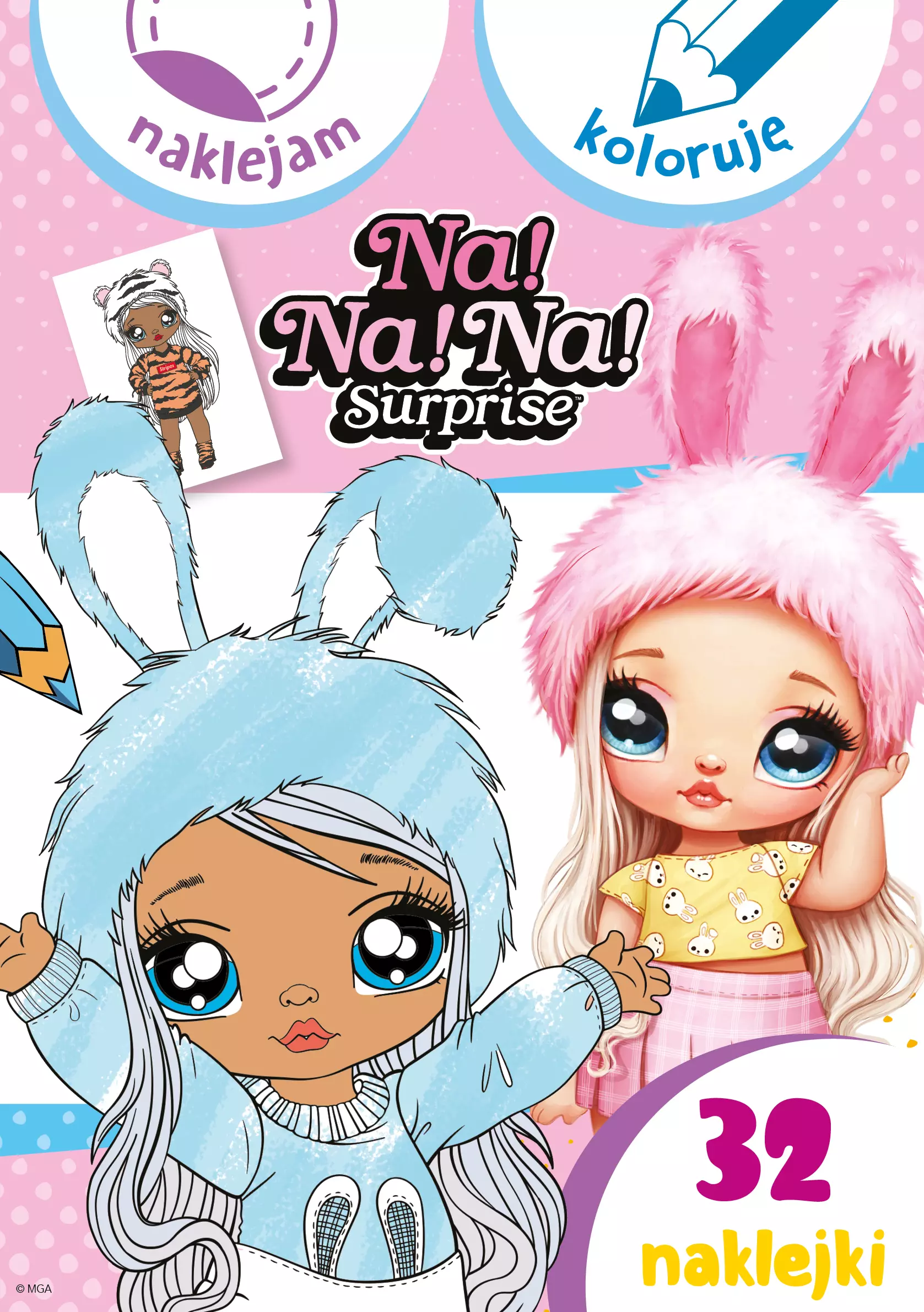 Książka - Naklejam i koloruję. Na! Na! Na! Surprise