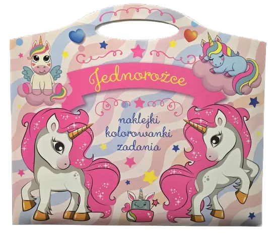 Książka - Jednorożce. Naklejki, kolorowanki, zadania