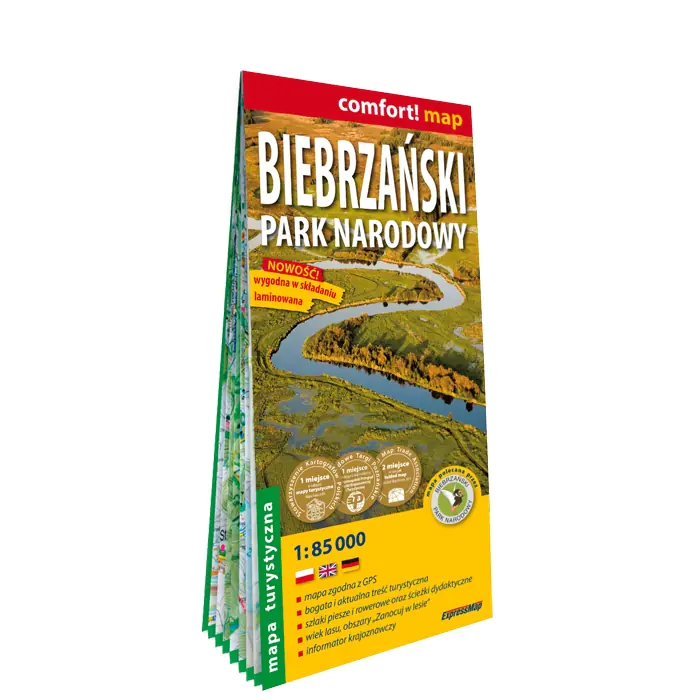 Książka - Biebrzański Park Narodowy. Mapa turystyczna 1:85 000