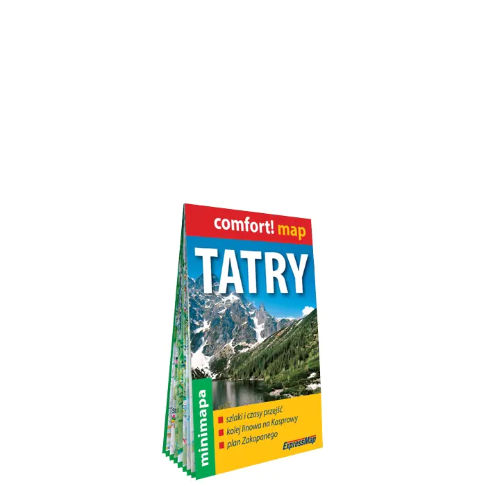 Książka - Pakiet: Tatry. Mapa turystyczna 1:80 000 / Zakopane. Plan miasta 1:20 000