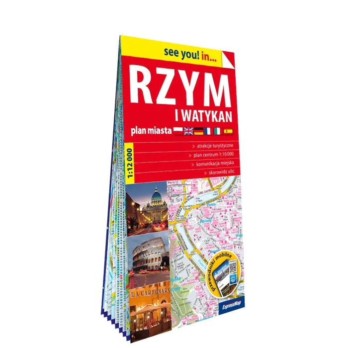 Książka - Rzym i Watykan. Plan miasta 1:12 000