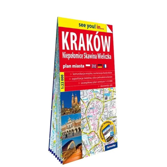 Książka - Kraków, Niepołomice, Skawina, Wieliczka. Plan miasta 1:22 000