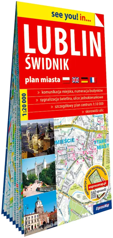 Książka - Lublin, Świdnik. Plan miasta w skali 1:20 000