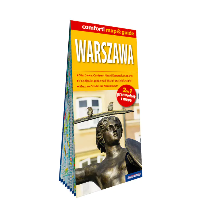 Książka - Warszawa 2w1 przewodnik i mapa laminowana 2026