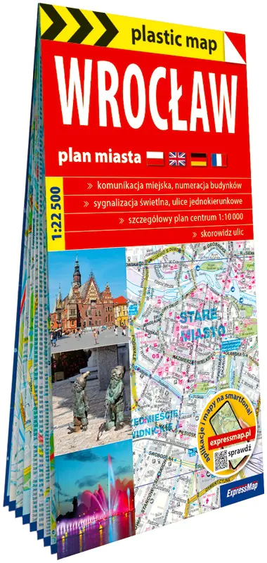 Książka - Wrocław. Plan miasta w skali 1:22 500 (plastic map)