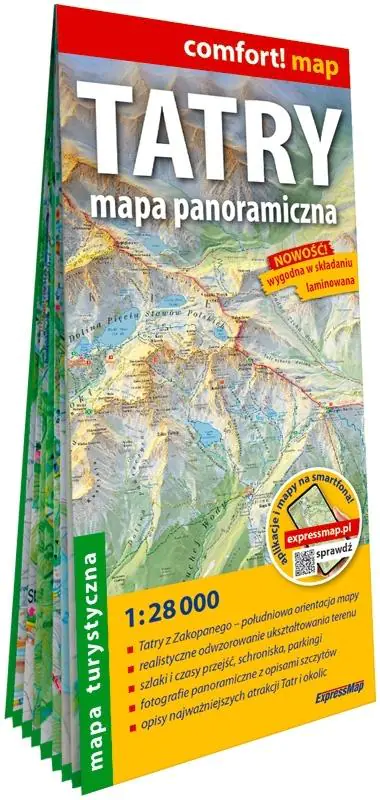 Książka - Comfort! map Tatry mapa - panoramiczna 1:28 000