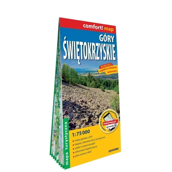 Książka - Góry Świętokrzyskie. Mapa turystyczna 1:75 000